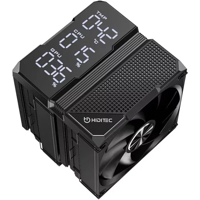 Hiditec DC40 PRO Disipador de CPU con Pantalla Digital RGB y 2 Ventiladores 120mm Hiditec DC40 PRO Disipador de CPU con Pantalla Digital RGB y 2 Ventiladores 120mm